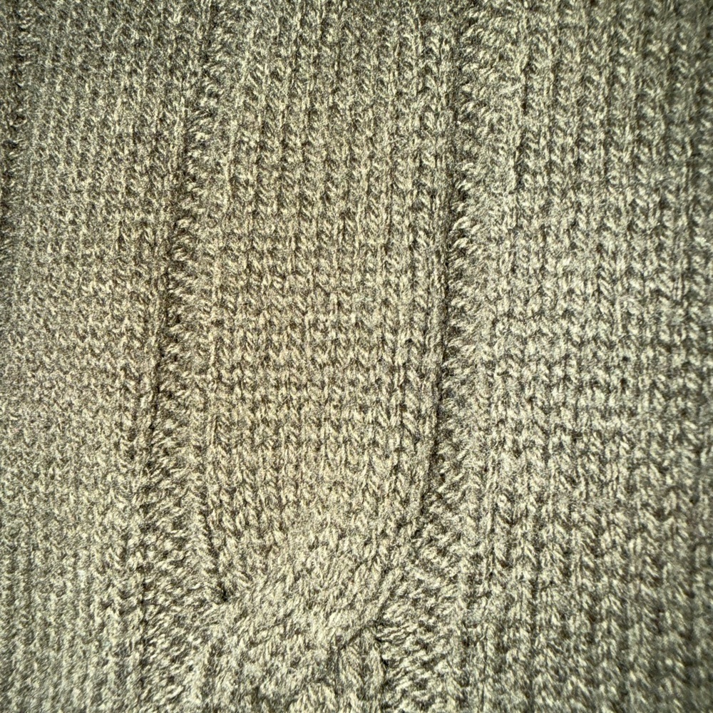 Bar III Olive Cable Knit Long Sleeve Dress - Picture 3 of 3